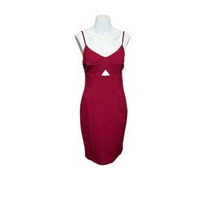 Victoria’s Secret burgundy cutout bodycon dress size 8